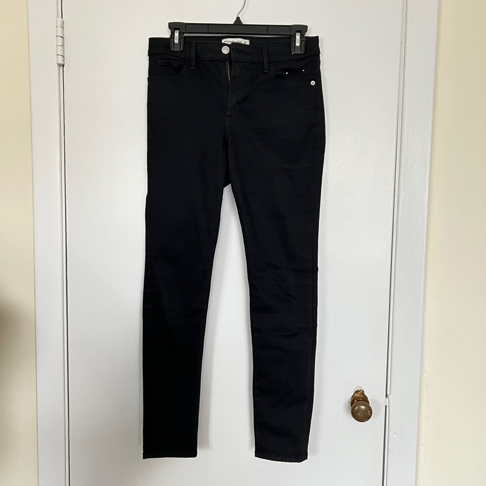 A&F mid rise stretch jeans